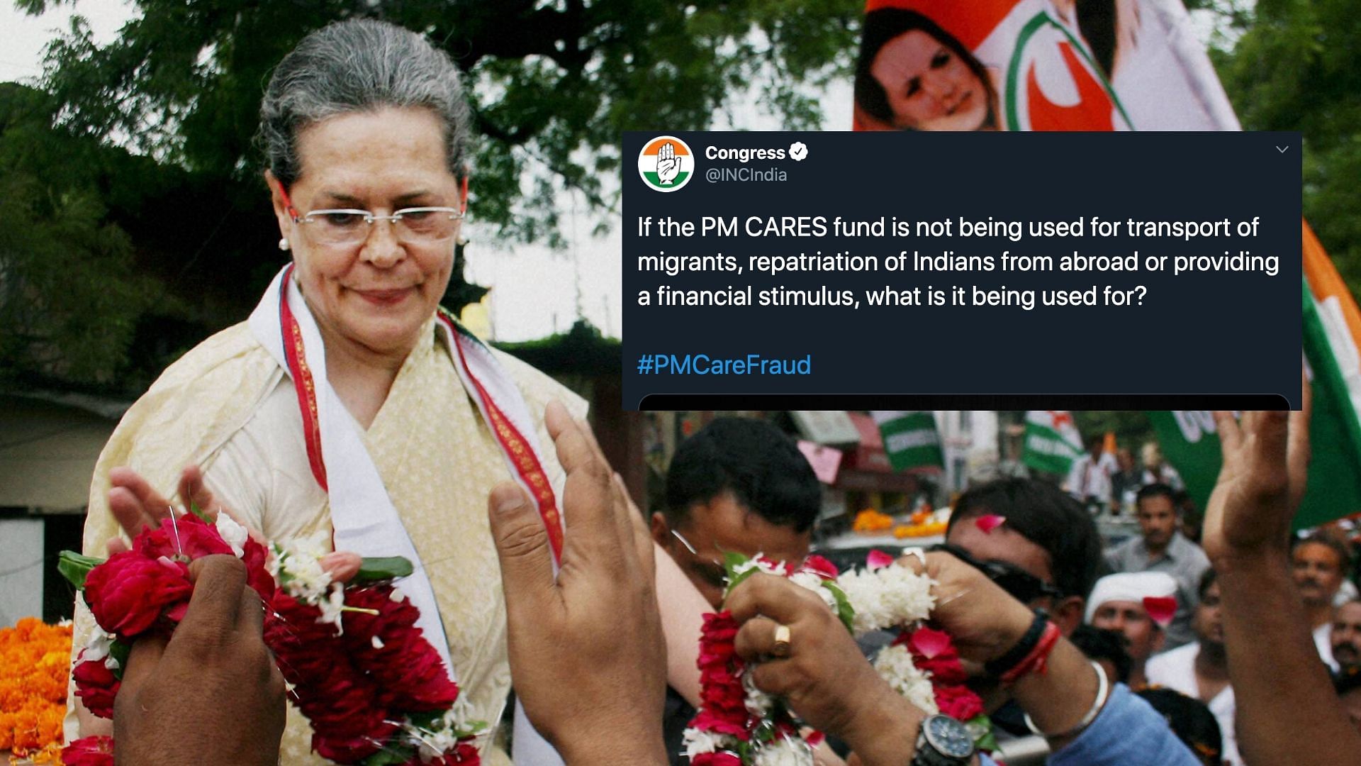 On 11 May, Congress’ Twitter handle put out a series of tweets on PM-CARES fund, using the hashtag ‘PMCareFraud’.