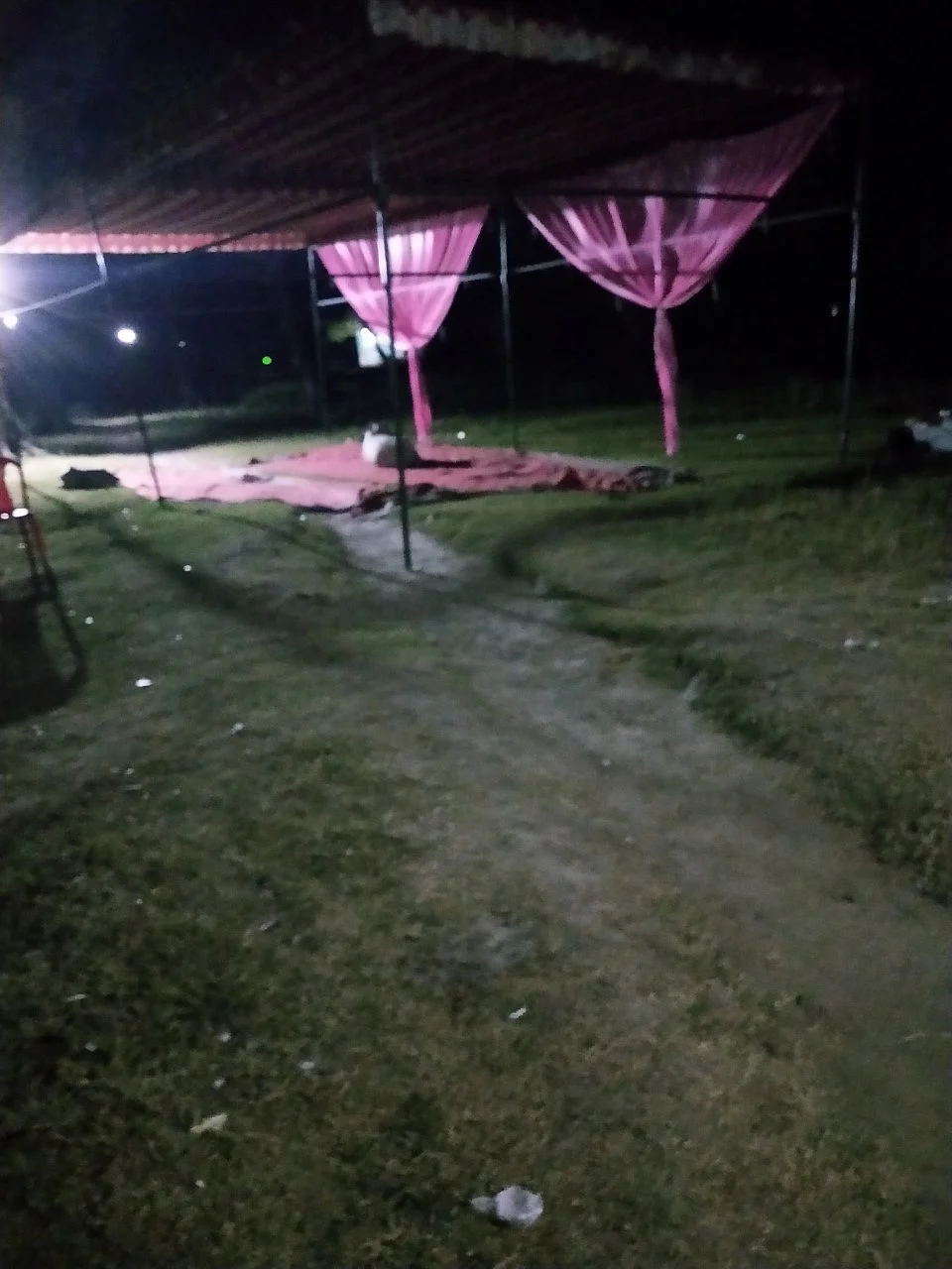 There were cows in that tent and their excreta was lying there. How can people be there?