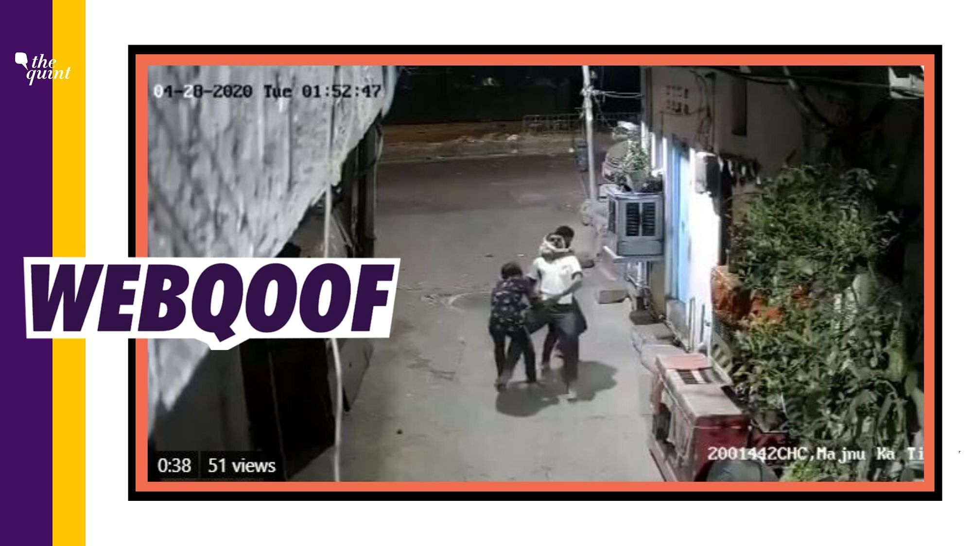 A video from Delhi’s Majnu Ka Tilla area is being shared on social media with a claim that it shows migrant labourers indulging in robbery because of financial distress.