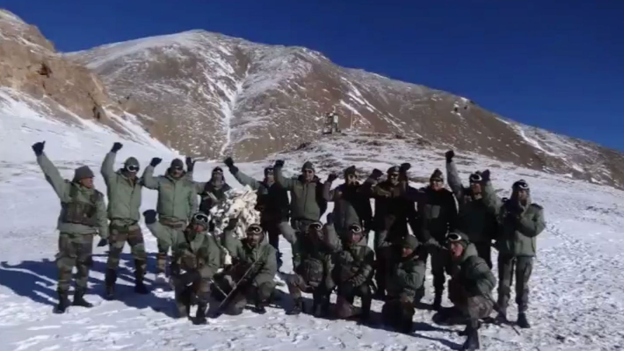 Indian Army shares a 1 minute 57 second video saluting the courage of the soldiers of the Bihar Regiment. 