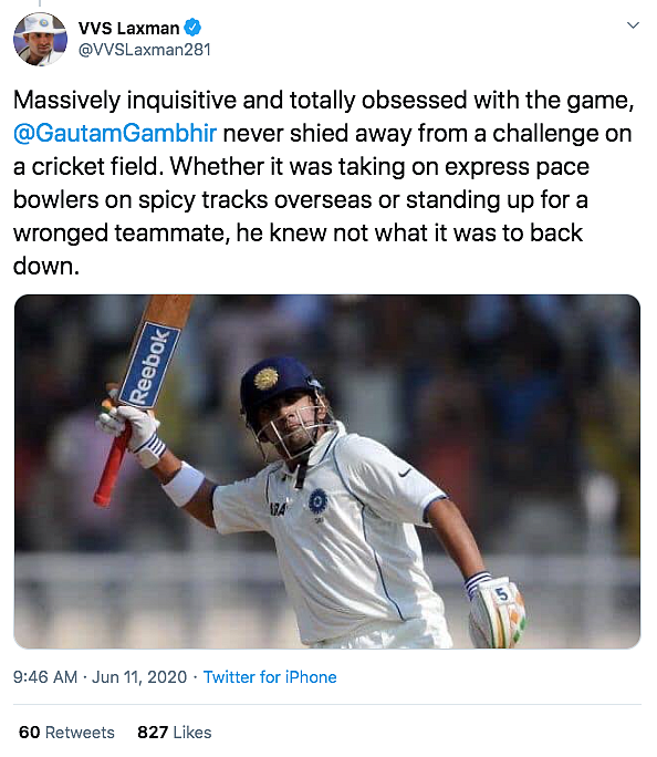 Gambhir Was Massively Inquisitive, Totally Obsessed With Game: VVS