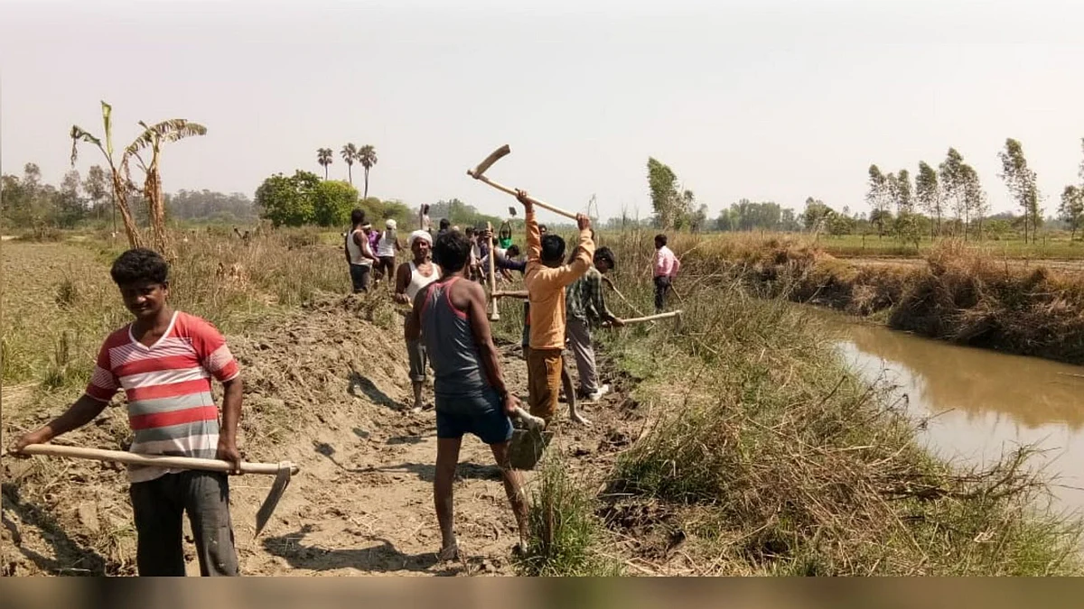 IAS officer’s river restoration project employs villagers.