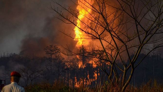Assam oil well fire engulfs nearby villages. Image used for representational purposes.