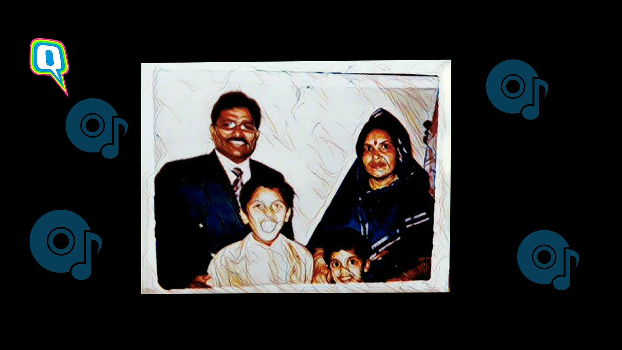 Naveen Kumar and his family.