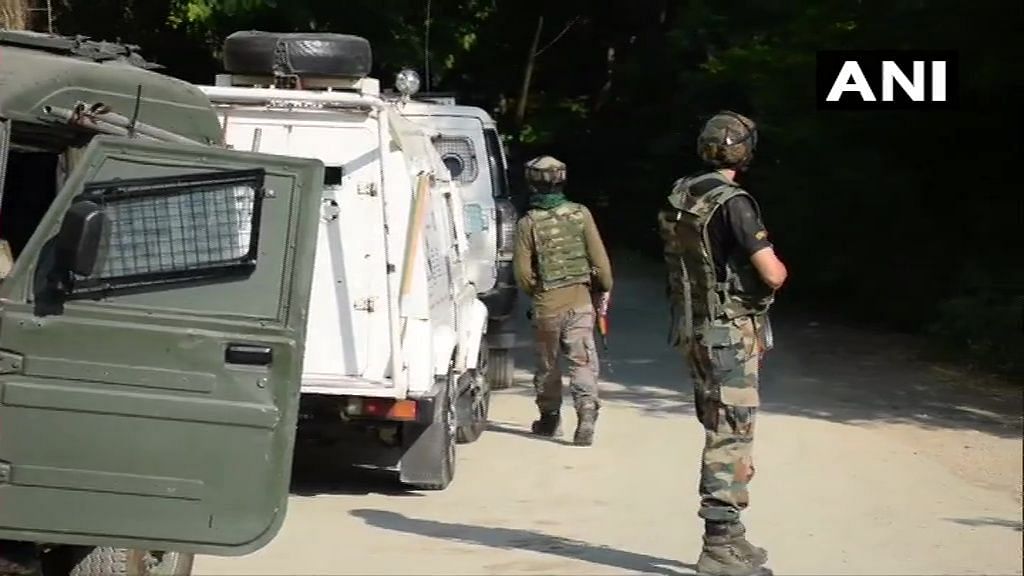 One terrorist was killed in Meej village of Awantipora, after which two others had taken refuge inside a mosque.