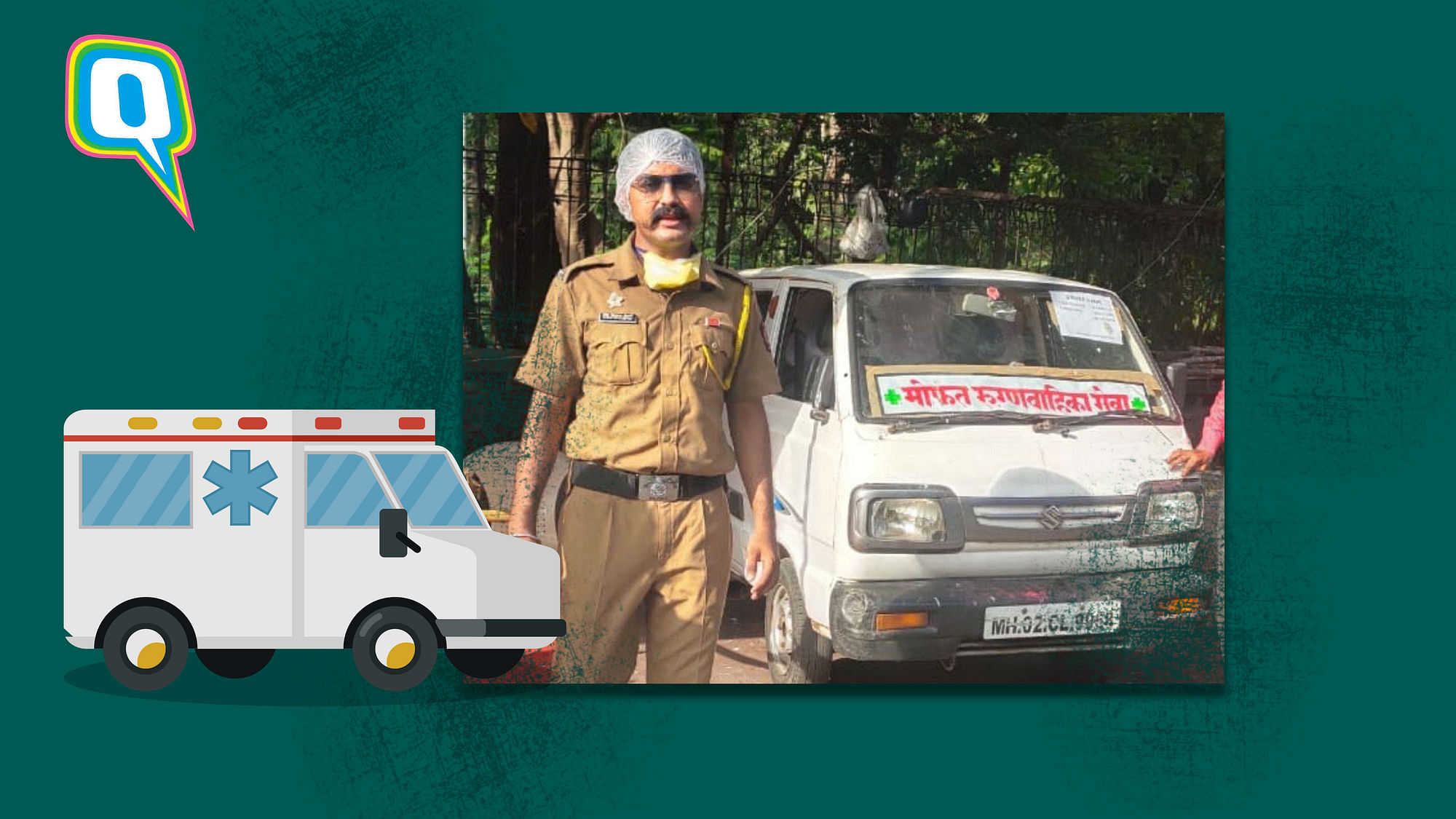 Tejas Sonawane, a Mumbai based cop who started a free ambulance service
