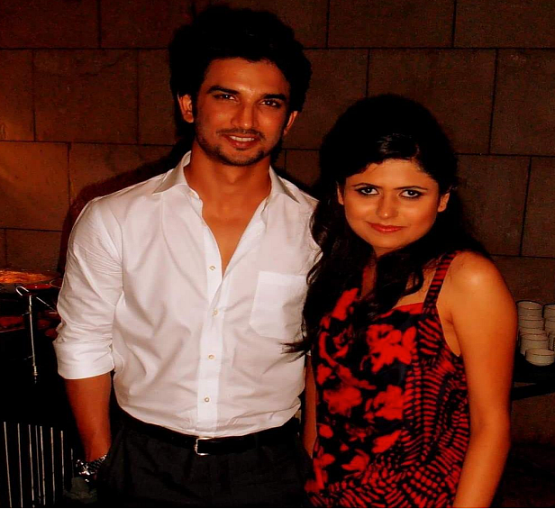 The author of the article with Sushant Singh Rajput.