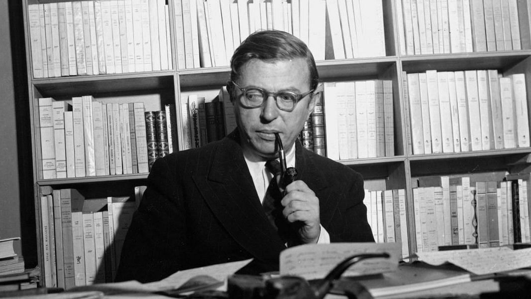 Archival image of Jean-Paul Sartre used for representational purposes.