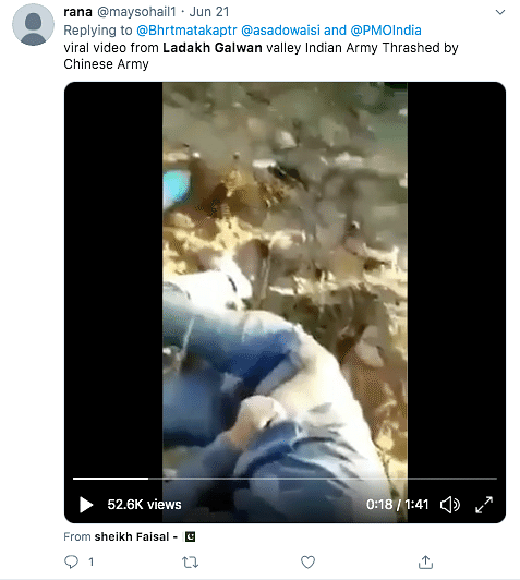 The video is from 2019 when a bus carrying BSF soldiers had fallen into a deep gorge in Meghalaya.