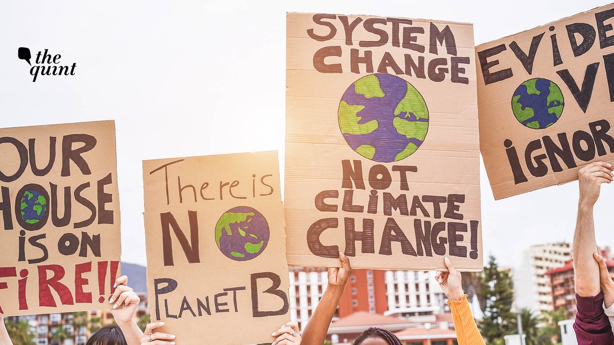 Image of a climate change protest used for representational purposes.