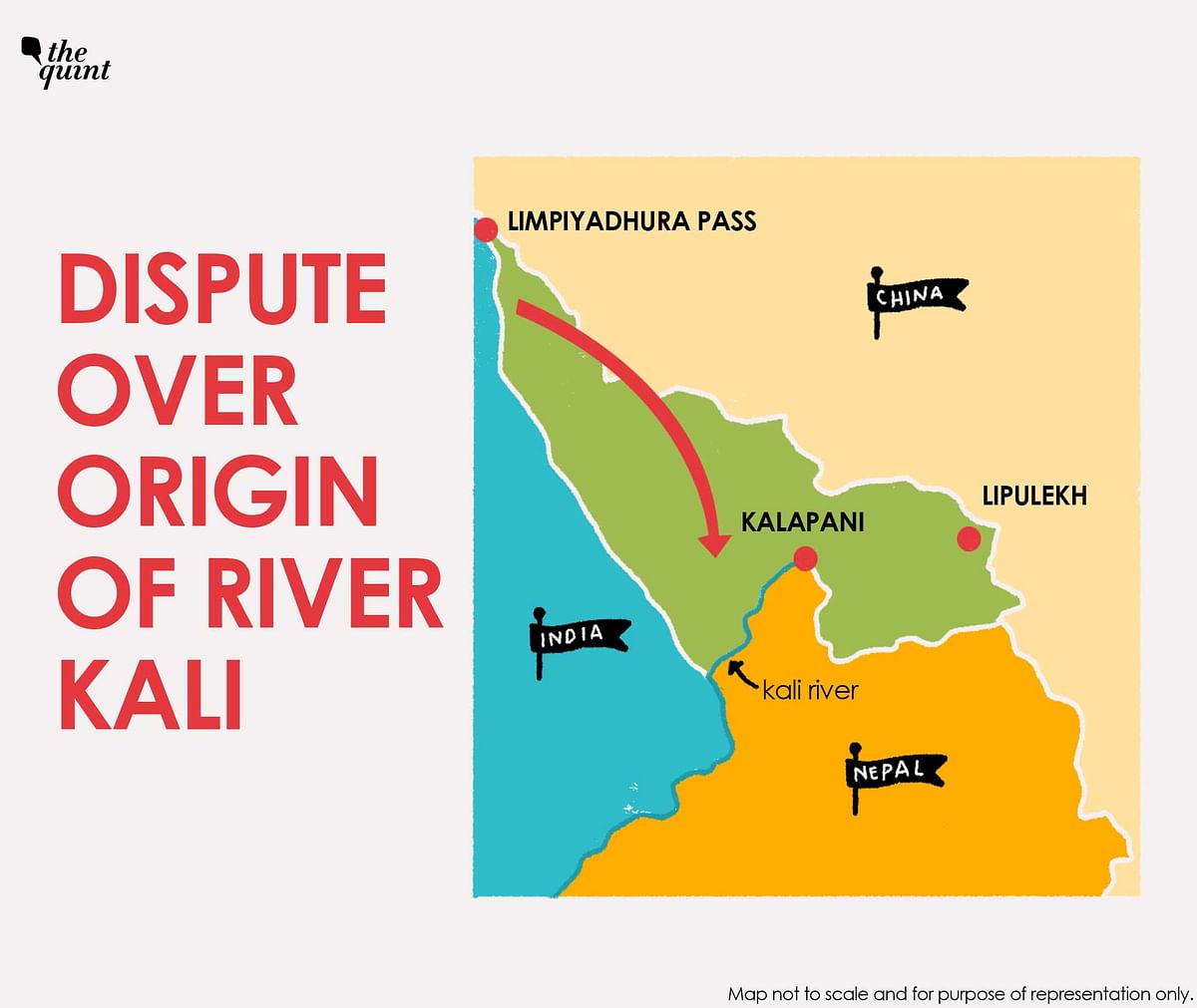 At the root of the border dispute is a 338 square km strip located at the trijunction between India, Nepal & China 