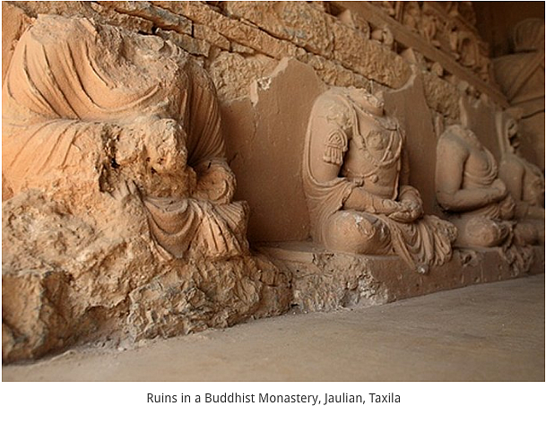 The website mentioned that the image is from Jaulian in Taxila.