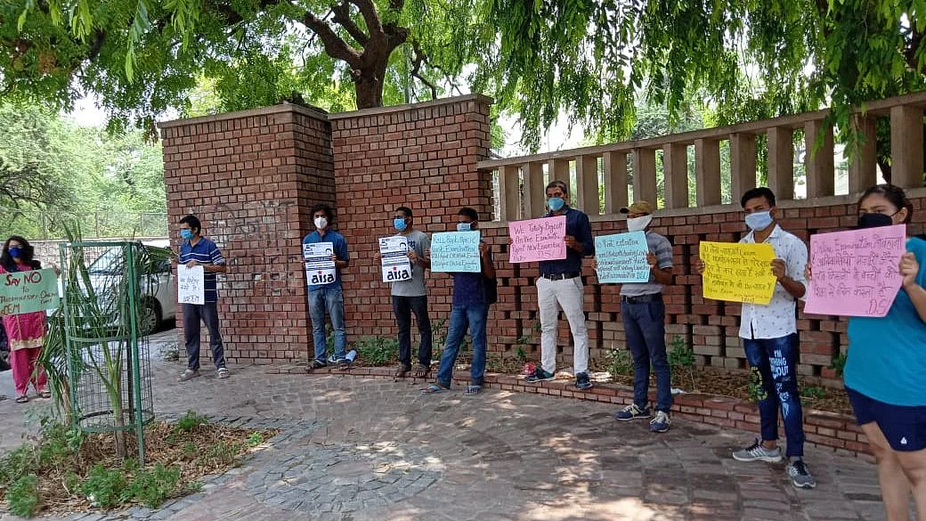 The protesters were briefly detained due to prohibitory orders issued in the city under section 144.