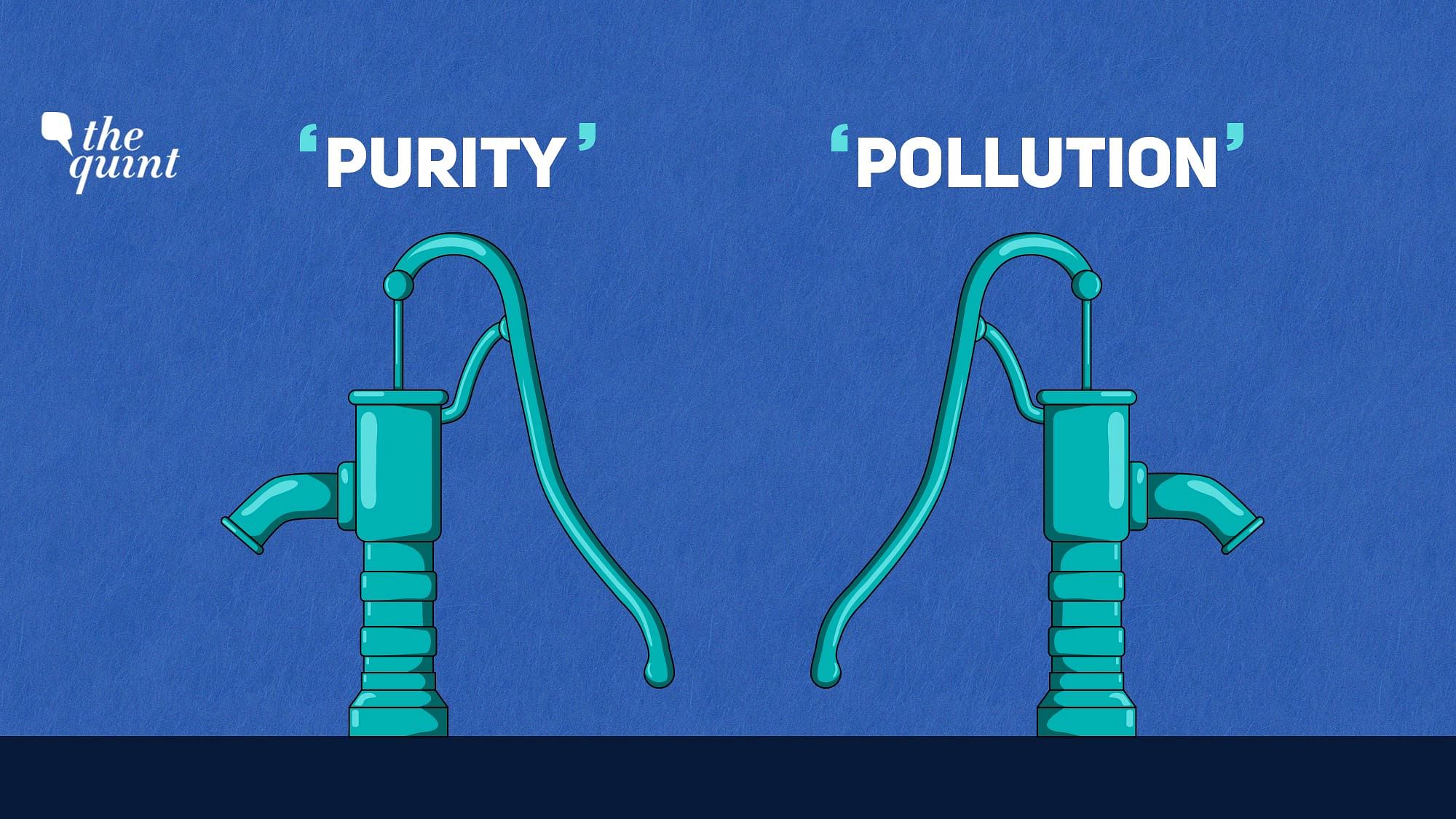 Image representing the notion of purity and pollution behind casteism in India, used for representational purposes.