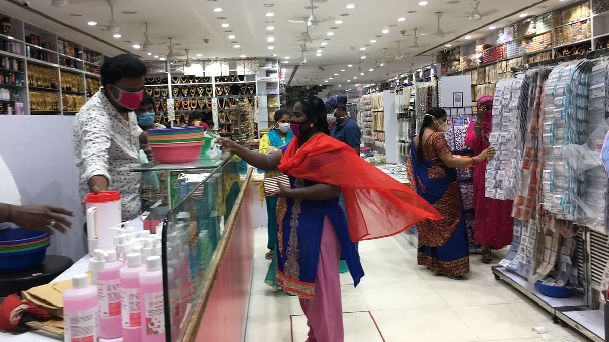 After a long lull, shops in T Nagar have opened but businesses have not improved because there are no customers.