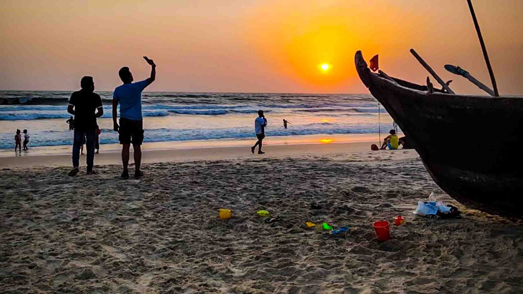 File: Tourists are keeping away from the beaches of Goa.