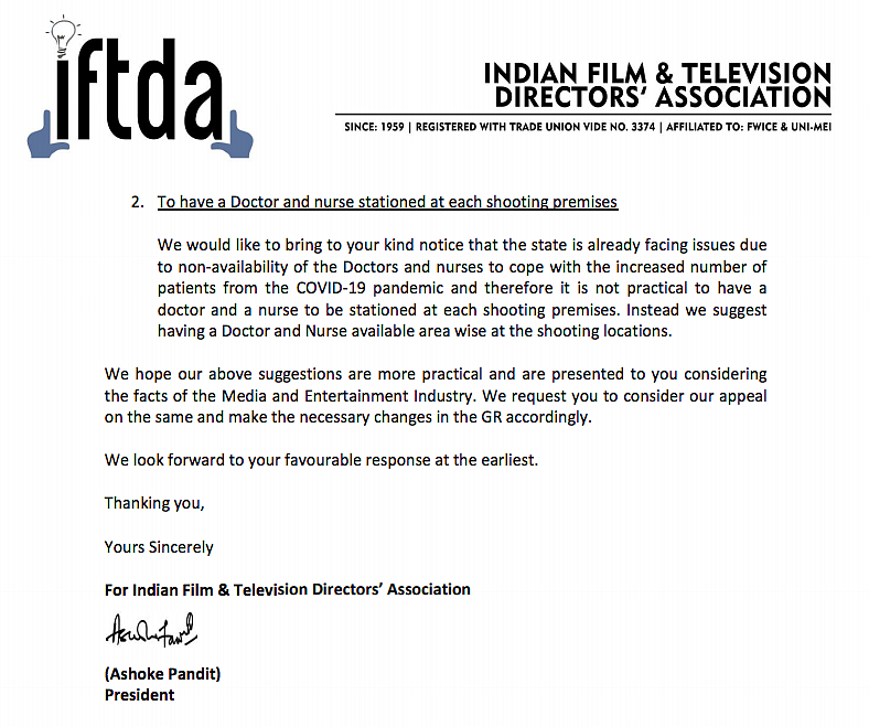 IFTDA Writes to Maha CM, Requests Revising ‘Senior Actors’ Clause