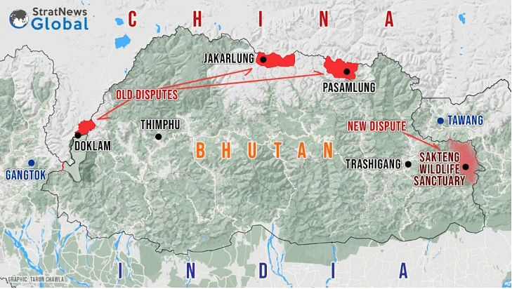 China claims that Sakteng Wildlife Sanctuary falls in the disputed area between Bhutan and China.