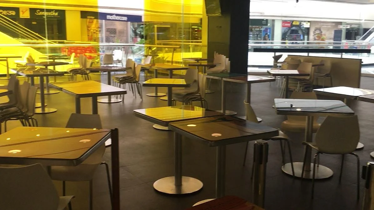 Food court being prepped at Forum mall in Koramangala