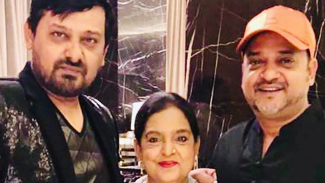 Sajid-Wajid with their mother Razina. 