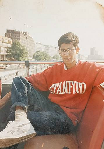 Sundar Pichai as a Stanford student.