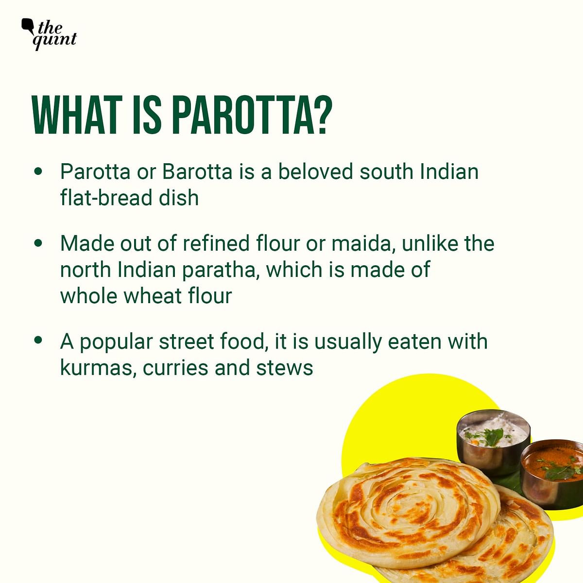 Why is the parotta being taxed more than roti, chappati and khakra? Here’s an explainer on parottas and taxes.
