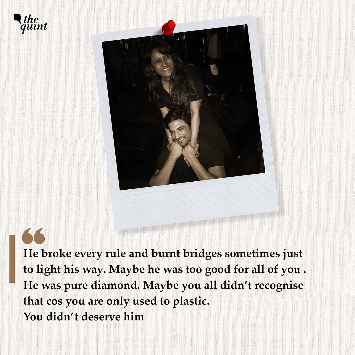 You Didn’t Deserve Him: Rohini Iyer Pens Moving Tribute to Sushant