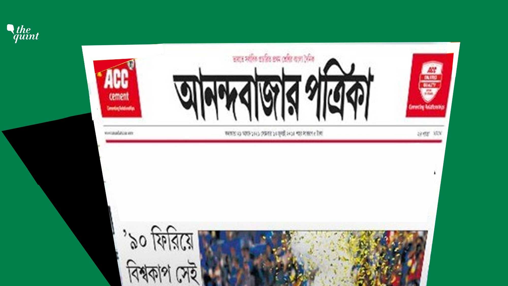 Questions on press freedom in West Bengal have risen after editor of the Anandabazar Patrika, Anirban Chattopadhyay, stepped down from his position. He has however, denied any political angle to his exit.