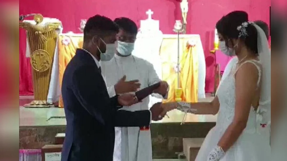 Couple finds a unique way to celebrate wedding day!