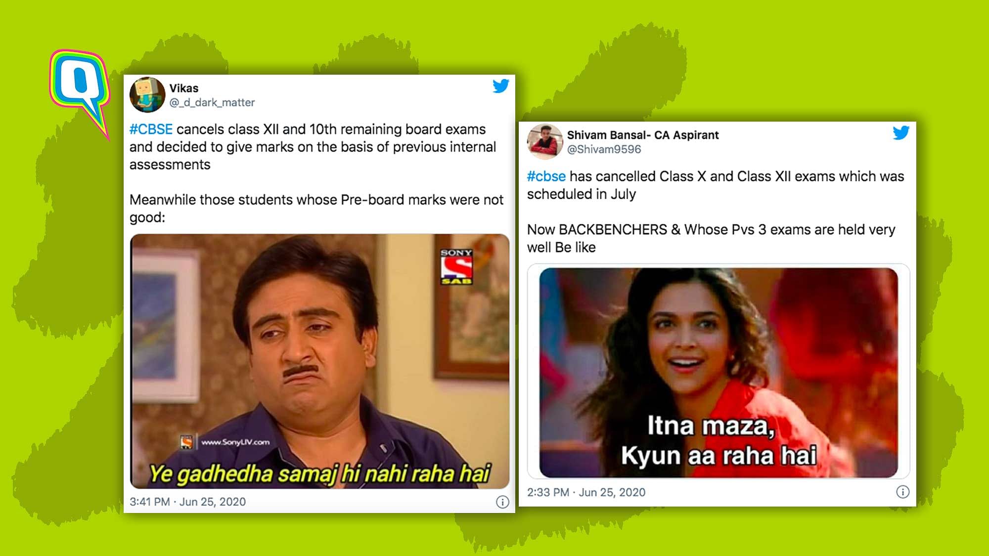 CBSE cancels board exams, inspires meme fest.