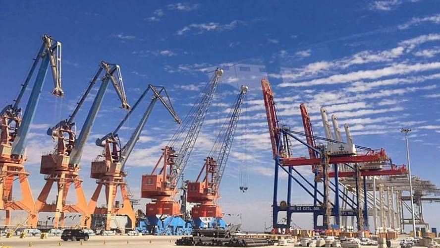 The 11 berths and cranes of the Gwadar Port in 2018. Image used for representational purposes.