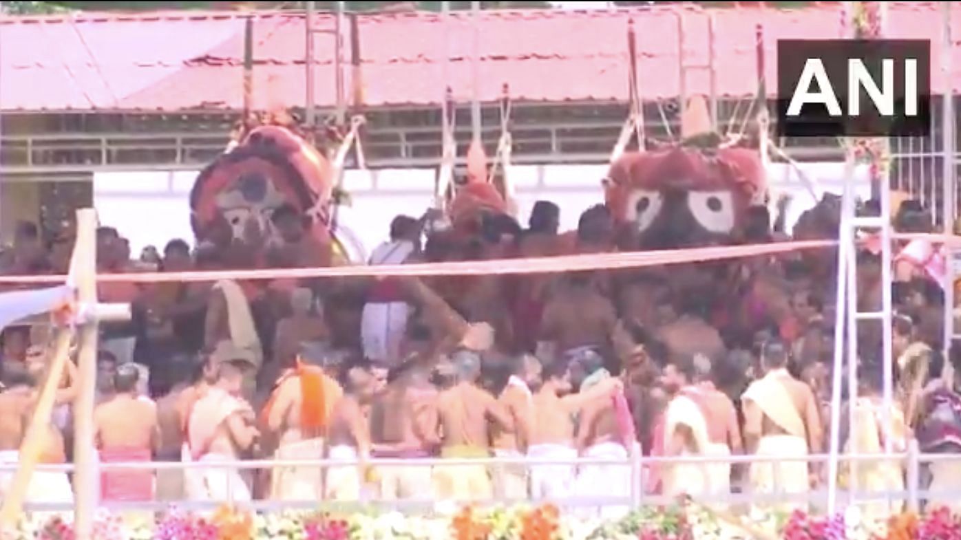 The Snana Purnima festival (bathing festival) has begun in Puri, Odisha.