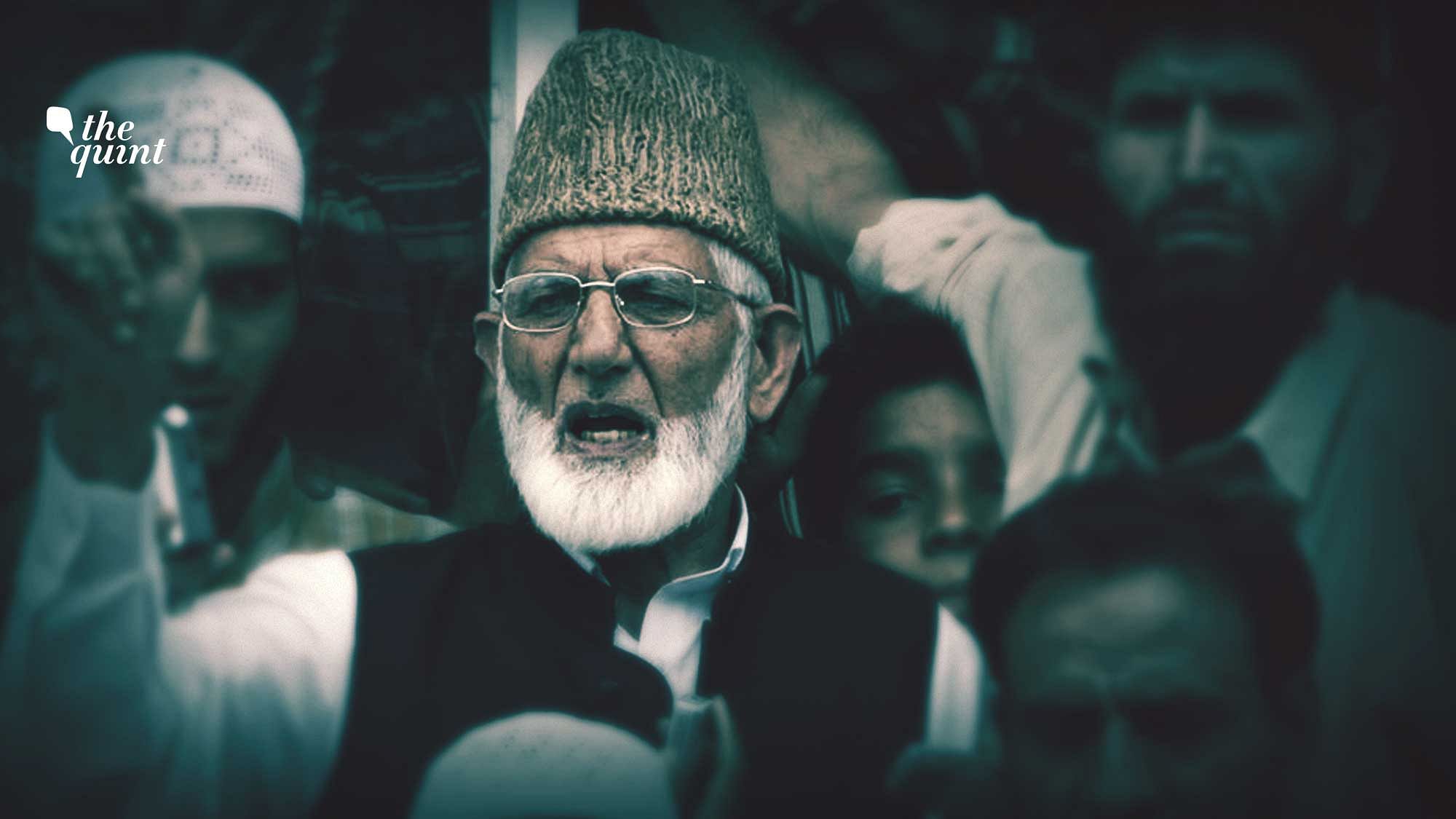 Archival image of Hurriyat leader Syed Ali Geelani. &nbsp;