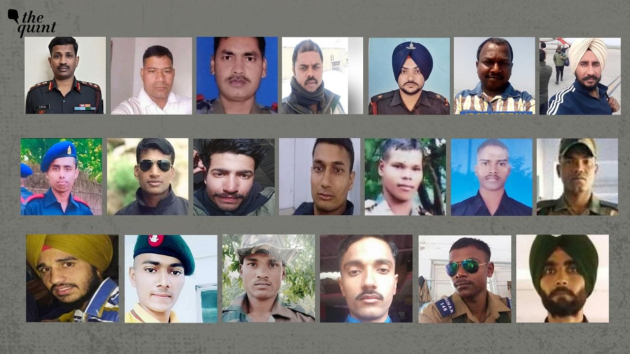 The 20 Indian soldiers martyred at Ladakh’ Galwan valley