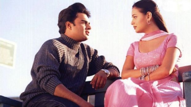 Dia Mirza and R Madhavan starred in the 2001 romantic film <i>Rehnaa Hai Terre Dil Mein.</i>