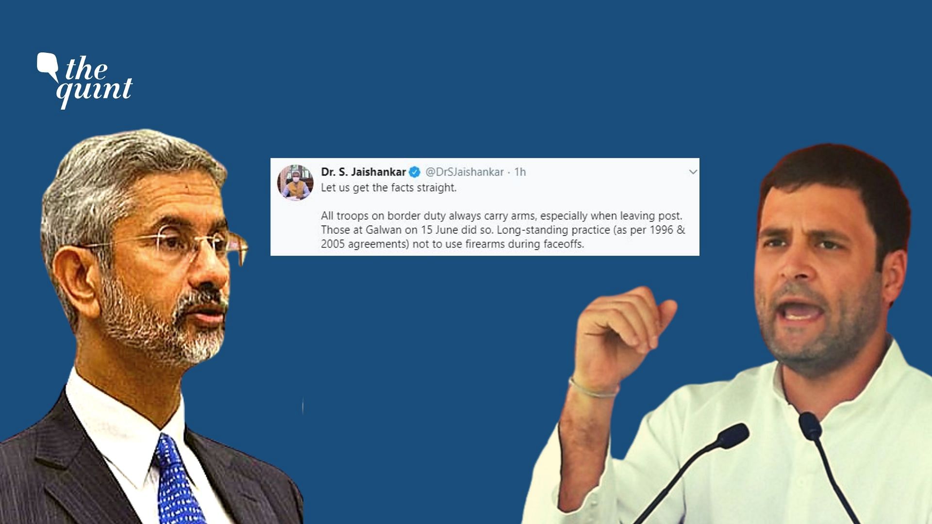 Union Minister of External Affairs has now taken the war of words to Twitter by asking him to “get his facts straight.”