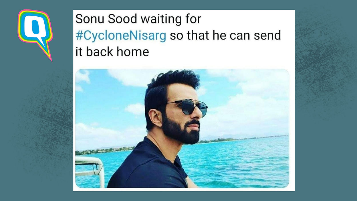 Coronavirus Heroes Sonu Sood Responded With A Witty Reply To Cyclone Nisarga Meme