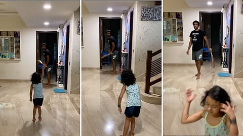 Catch Them Young Ashwin S Daughter Gives Him Throwdowns