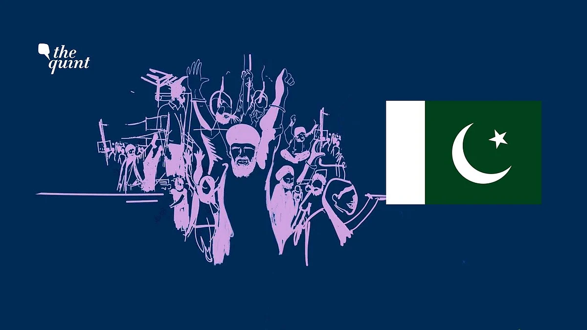 Illustration of Khalistanis and the Pakistan flag used for representational purposes.