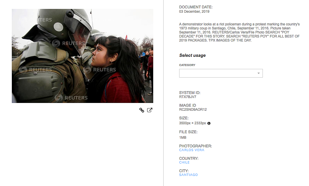A Reuters photographer had captured the image in 2016.