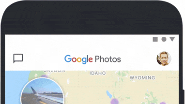 An interactive map on the new Google photos shows you photos from specific locations.&nbsp;