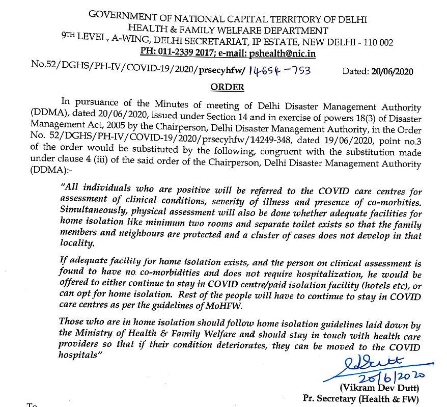 ‘Institutional Quarantine Not Mandatory for COVID Cases’: Delhi LG