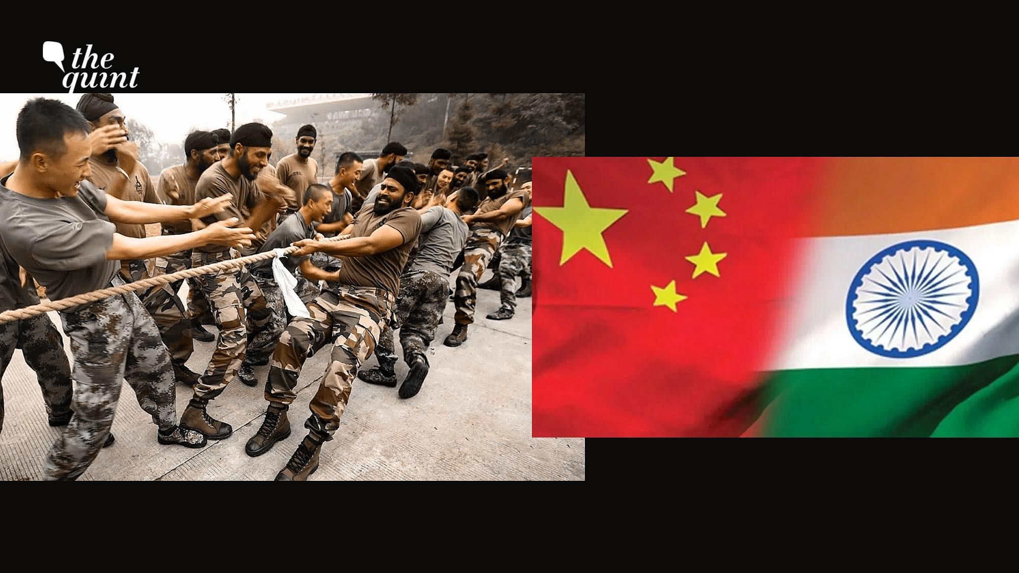 Altered image – India-China troops take part in joint military exercises in China’s Sichuan province on November 7, 2013. Image used for representation.&nbsp;