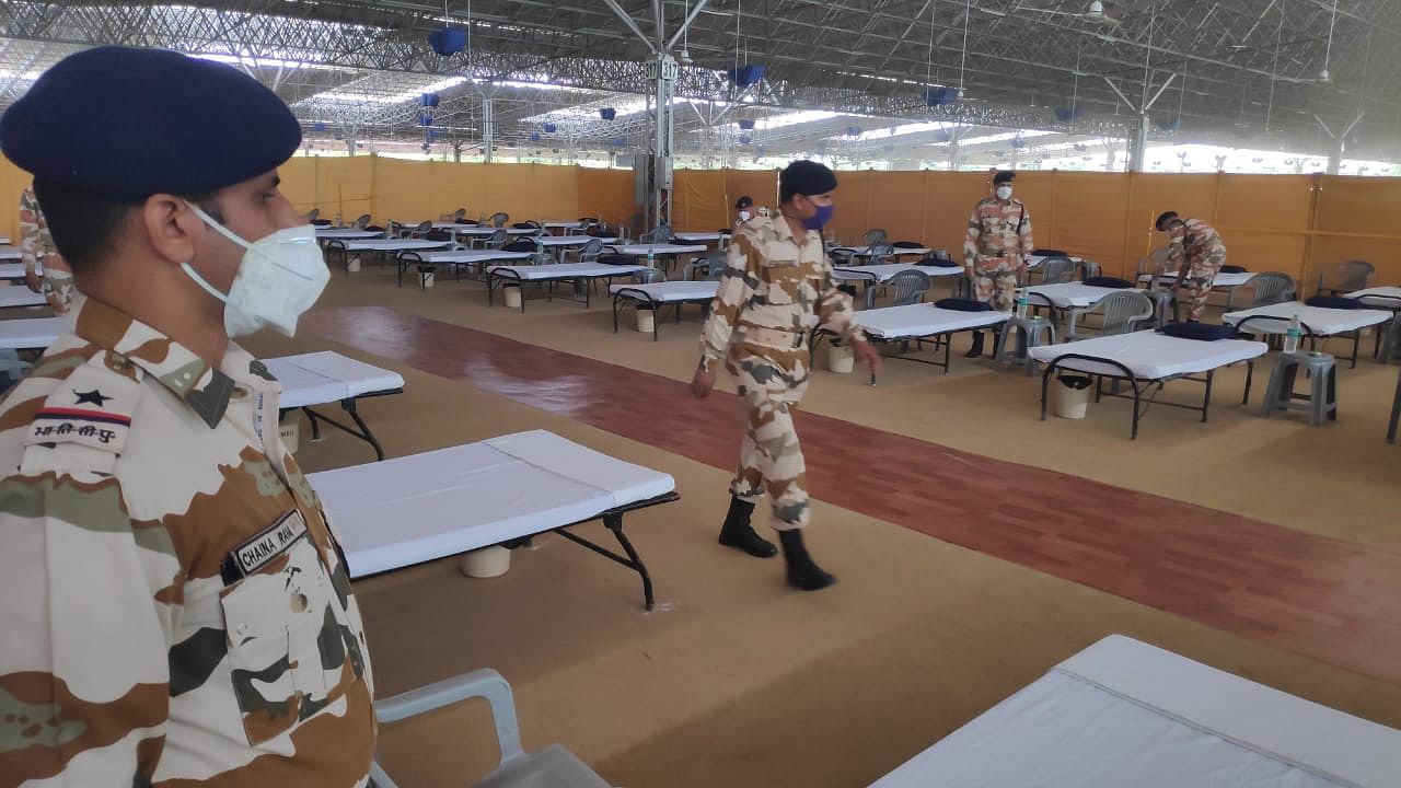 ITBP takes over India’s largest  COVID care centre at Radha Soami Beas in Chattarpur, New Delhi.