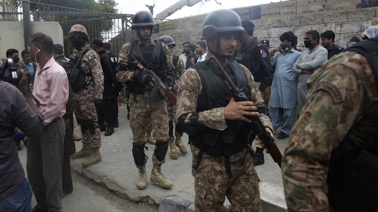 Four terrorists who attacked the Pakistan Stock Exchange building in Pakistan’s Karachi were killed by security forces.&nbsp;