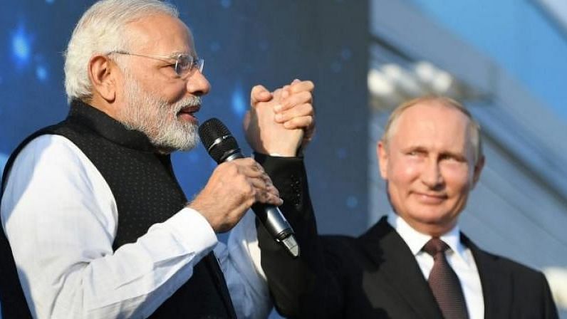 Prime Minister Narendra Modi spoke on the phone with Russian President Vladimir Putin on Thursday.