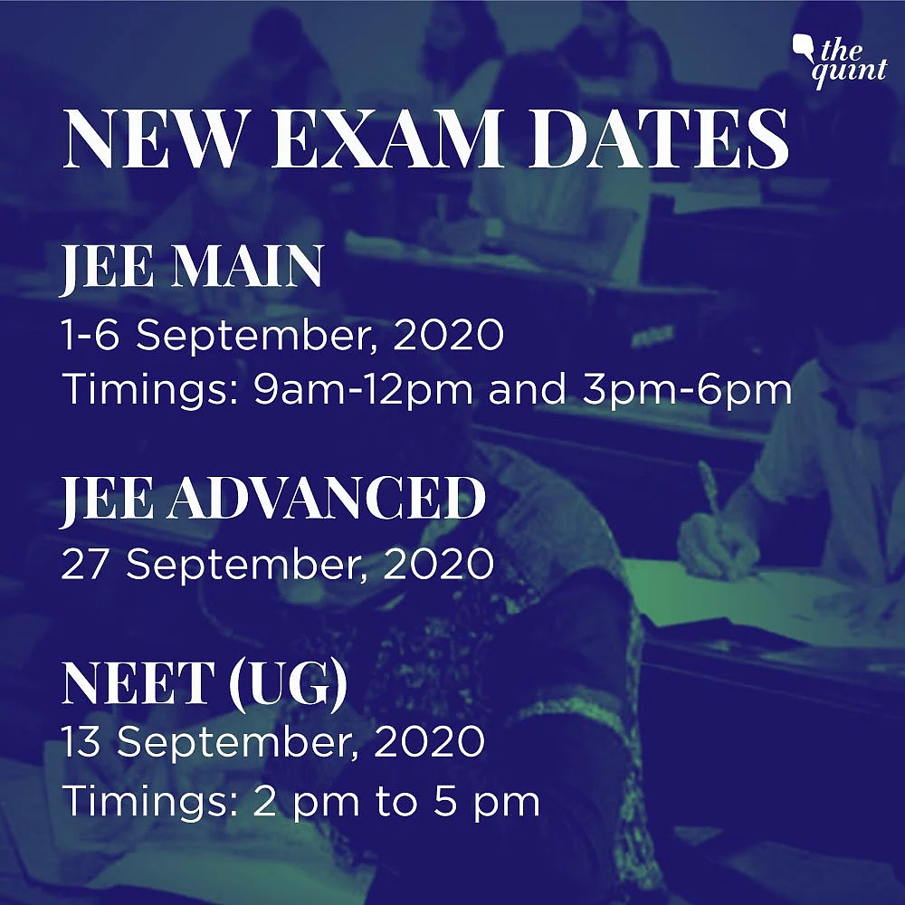 JEE Main, NEET (UG) 2020 Postponed to September: HRD Minister