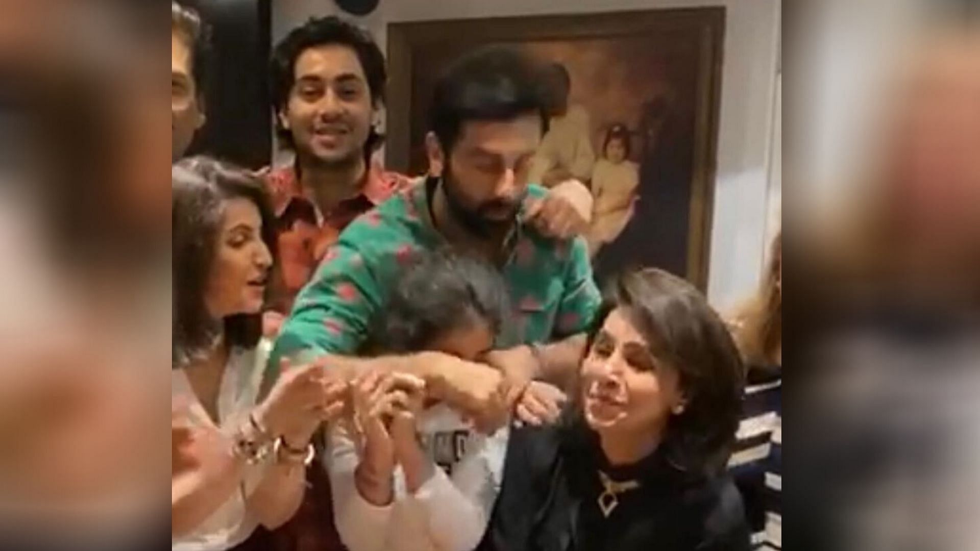 Neetu Kapoor celebrating her birthday with the family. 