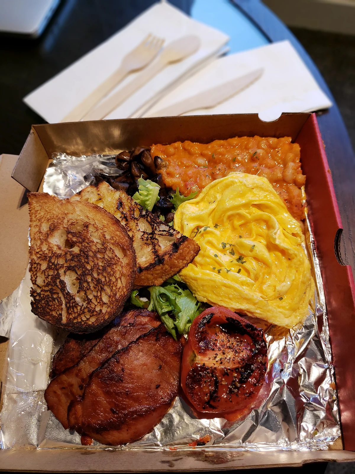 We were provided three meals a day.