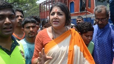 Actress and BJP leader Locket Chatterjee. 